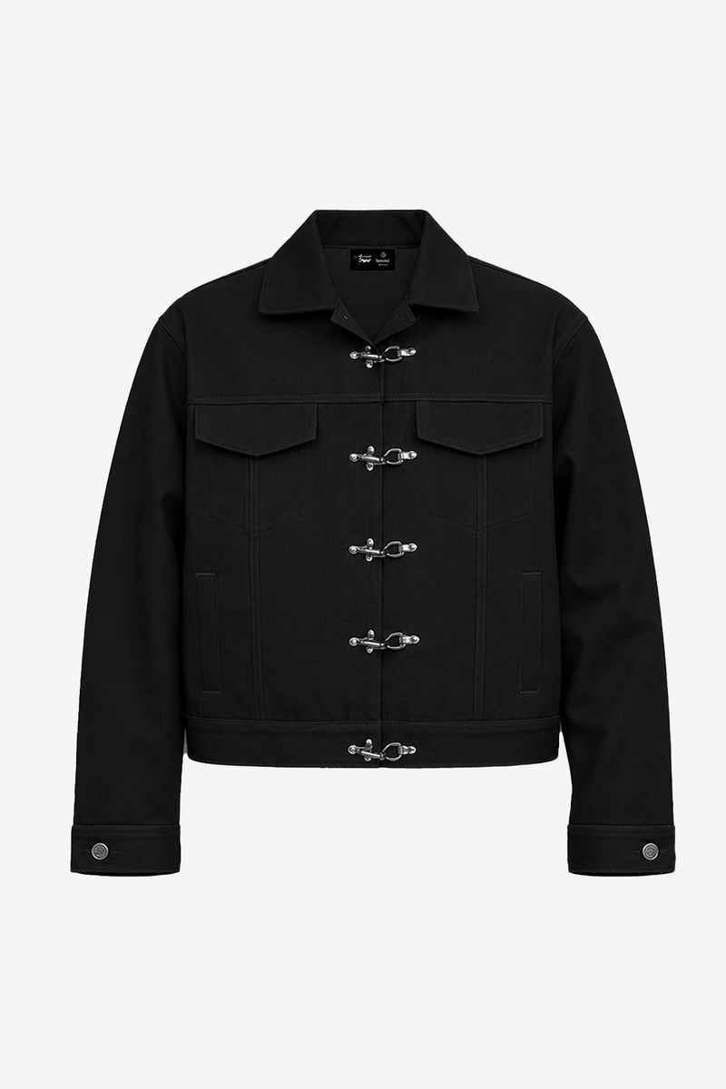 ジャケット・ブルゾン soor ploom quilted jacket black denim 4y DENIM JACKET 