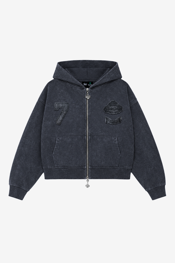 POLERON BOXY "SEVEN PATCH" HEAVYWEIGHT STONE ZIP